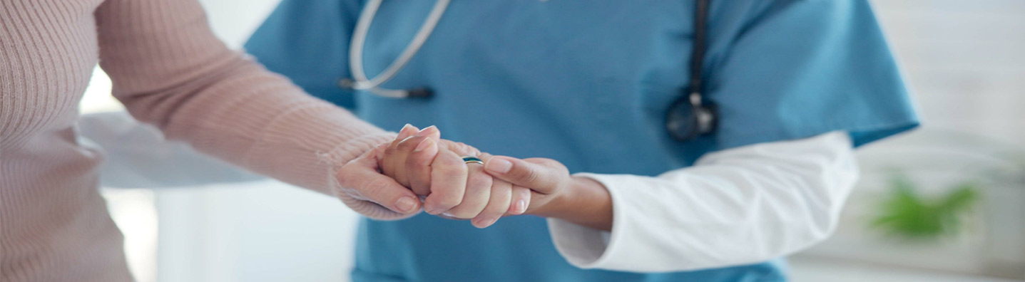 image two women talking for patient care